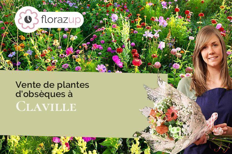 créations de fleurs pour un deuil à Claville (Eure/27180)