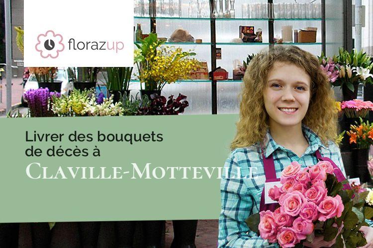 créations de fleurs pour un deuil à Claville-Motteville (Seine-Maritime/76690)