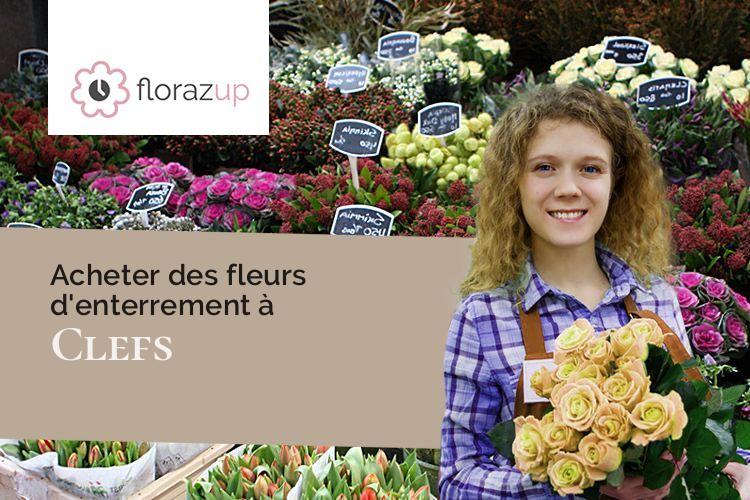 fleurs deuil pour une crémation à Clefs (Maine-et-Loire/49150)