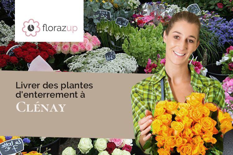 coupes de fleurs pour un enterrement à Clénay (Côte-d'Or/21490)