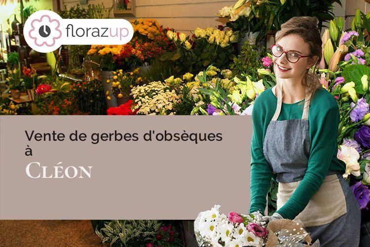 bouquets de fleurs pour un enterrement à Cléon (Seine-Maritime/76410)