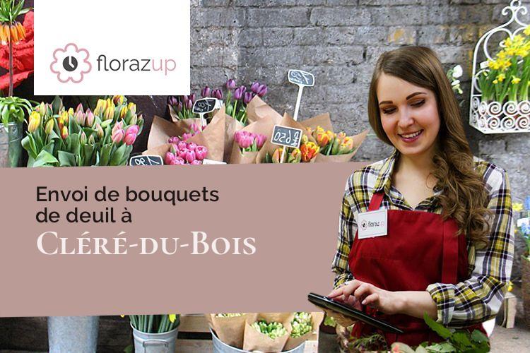 gerbes de fleurs pour un décès à Cléré-du-Bois (Indre/36700)