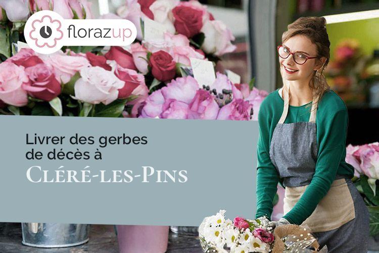 compositions florales pour un deuil à Cléré-les-Pins (Indre-et-Loire/37340)