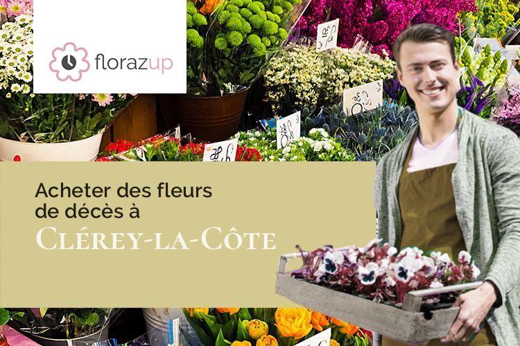 coeurs de fleurs pour des obsèques à Clérey-la-Côte (Vosges/88630)