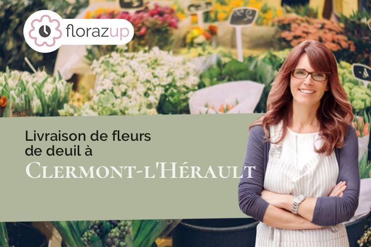 coupes de fleurs pour des funérailles à Clermont-l'Hérault (Hérault/34800)