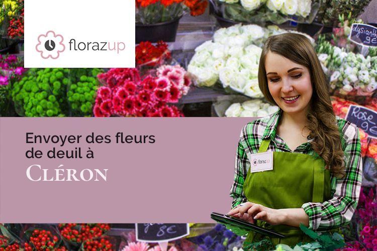 fleurs deuil pour des obsèques à Cléron (Doubs/25330)