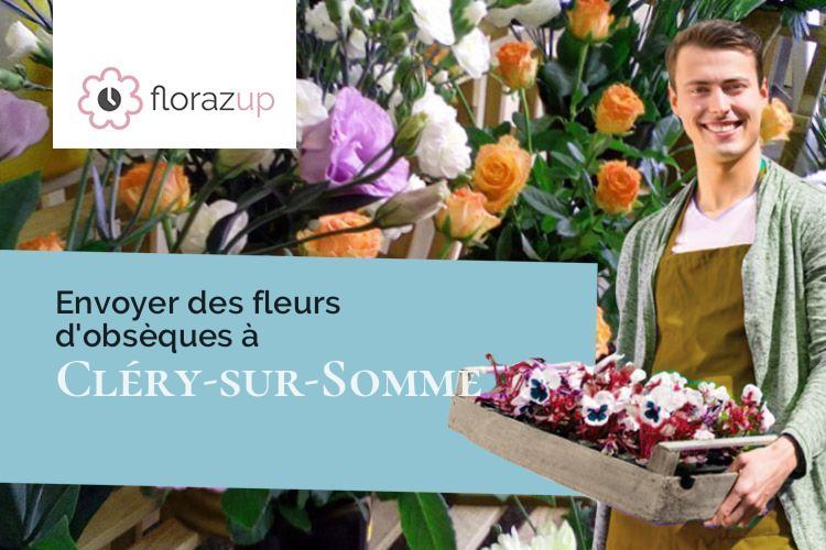 bouquets de fleurs pour des funérailles à Cléry-sur-Somme (Somme/80200)
