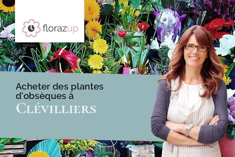 coeurs de fleurs pour un enterrement à Clévilliers (Eure-et-Loir/28300)