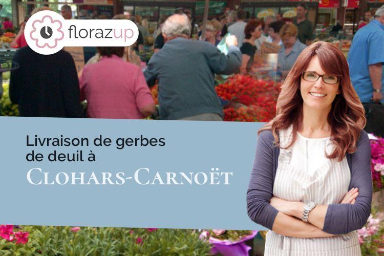 coeur de fleurs pour une crémation à Clohars-Carnoët (Finistère/29360)