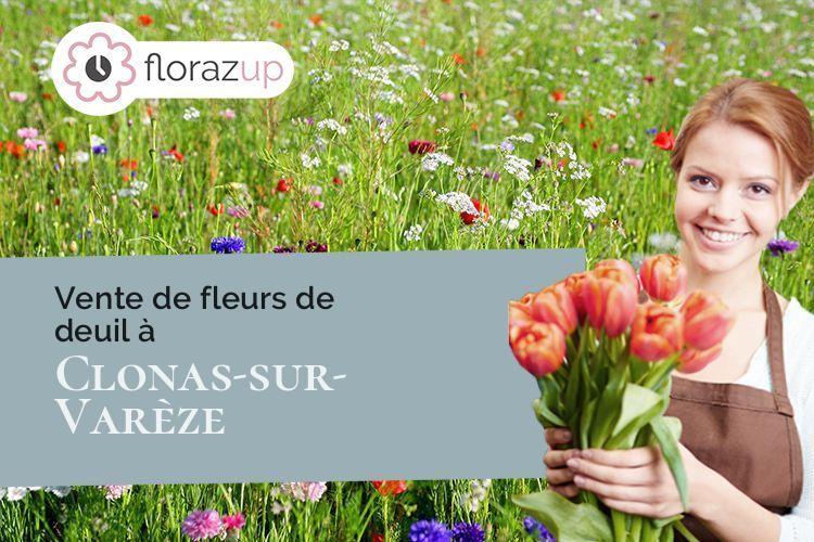 créations florales pour des funérailles à Clonas-sur-Varèze (Isère/38550)