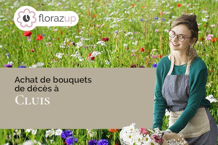 couronnes florales pour un deuil à Cluis (Indre/36340)