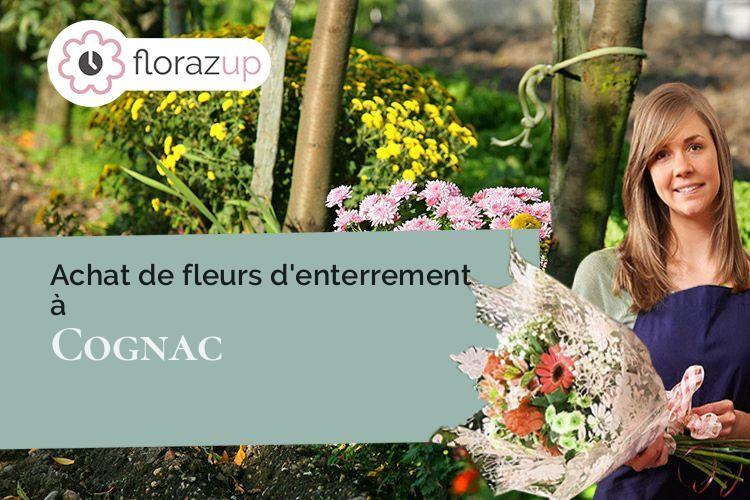 compositions florales pour des obsèques à Cognac (Charente/16100)