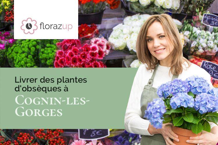 gerbes de fleurs pour un deuil à Cognin-les-Gorges (Isère/38470)