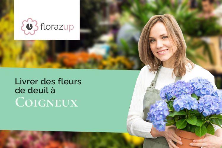 couronnes florales pour un enterrement à Coigneux (Somme/80560)