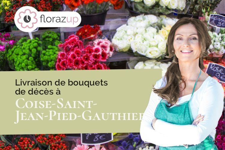 compositions de fleurs pour un décès à Coise-Saint-Jean-Pied-Gauthier (Savoie/73800)