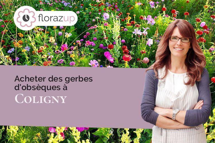 créations florales pour un enterrement à Coligny (Ain/01270)