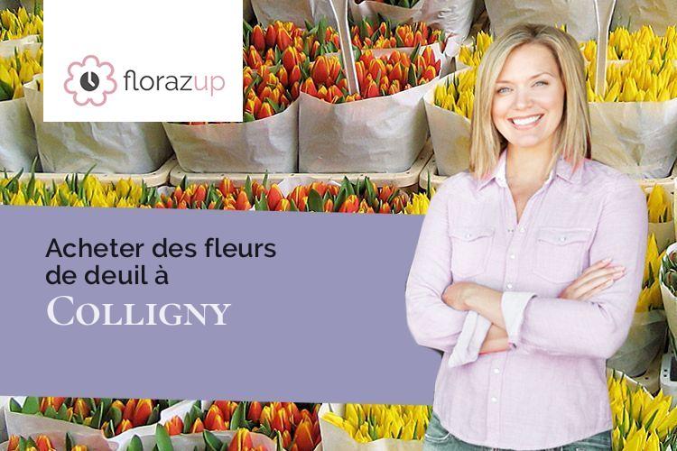 gerbes de fleurs pour des obsèques à Colligny (Moselle/57530)