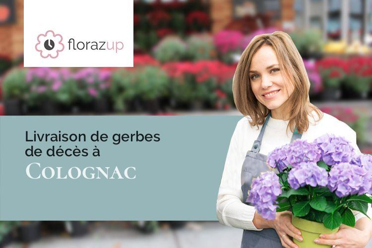 compositions florales pour une crémation à Colognac (Gard/30460)