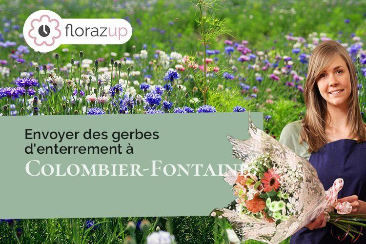 couronnes florales pour des obsèques à Colombier-Fontaine (Doubs/25260)