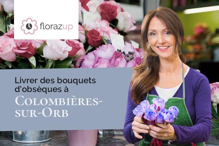 compositions florales pour un décès à Colombières-sur-Orb (Hérault/34390)