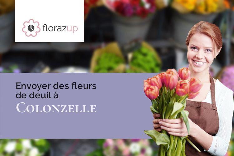 fleurs deuil pour un décès à Colonzelle (Drôme/26230)