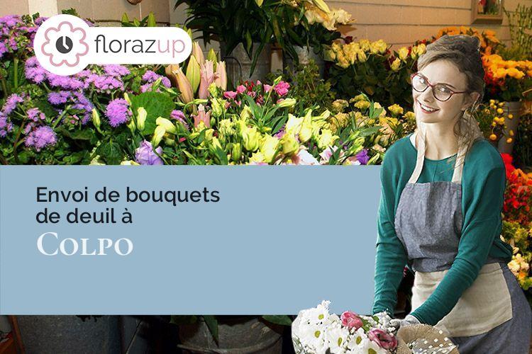 créations florales pour un enterrement à Colpo (Morbihan/56390)