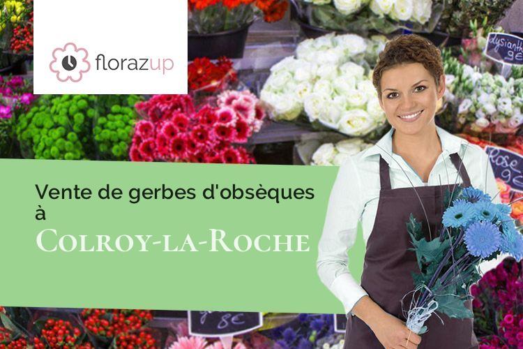 couronnes florales pour des funérailles à Colroy-la-Roche (Bas-Rhin/67420)