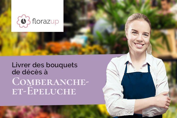 couronnes de fleurs pour un enterrement à Comberanche-et-Épeluche (Dordogne/24600)