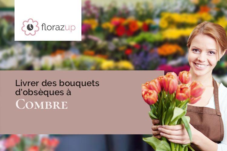 couronnes florales pour un enterrement à Combre (Loire/42840)