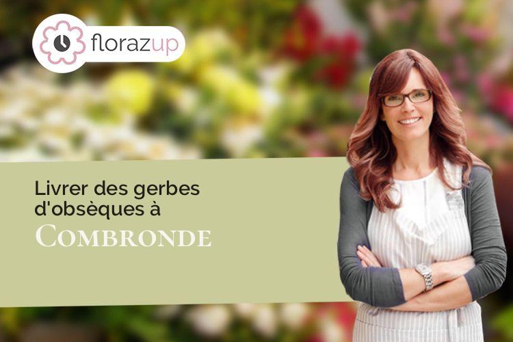 couronnes florales pour un enterrement à Combronde (Puy-de-Dôme/63460)