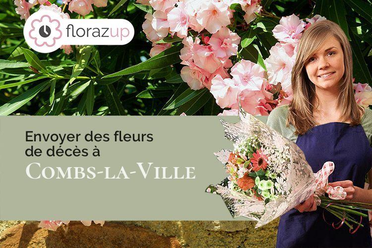 gerbes de fleurs pour un enterrement à Combs-la-Ville (Seine-et-Marne/77380)
