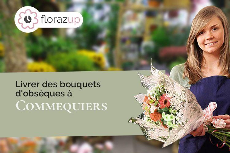 fleurs deuil pour des funérailles à Commequiers (Vendée/85220)