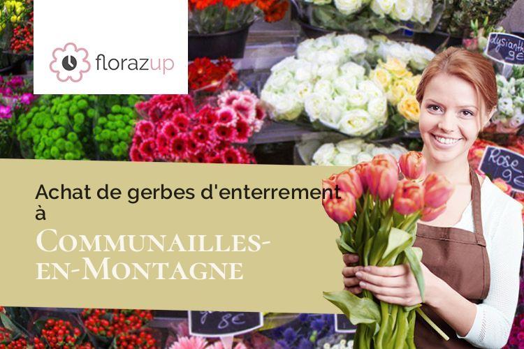 coeurs de fleurs pour un décès à Communailles-en-Montagne (Jura/39250)