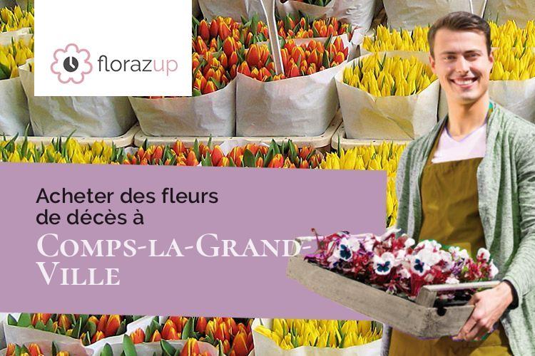 compositions de fleurs pour une crémation à Comps-la-Grand-Ville (Aveyron/12120)