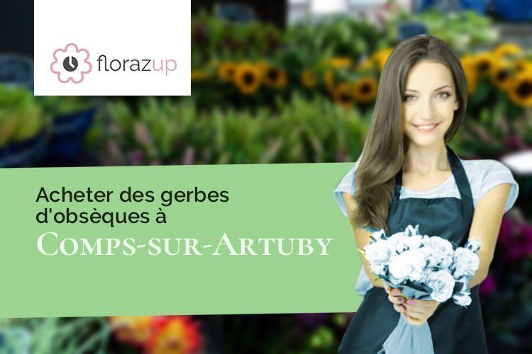 fleurs deuil pour un deuil à Comps-sur-Artuby (Var/83840)