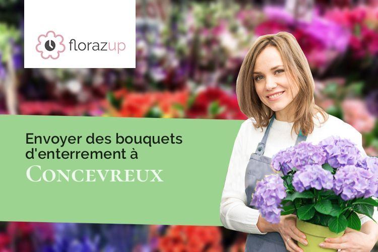 fleurs deuil pour un deuil à Concevreux (Aisne/02160)