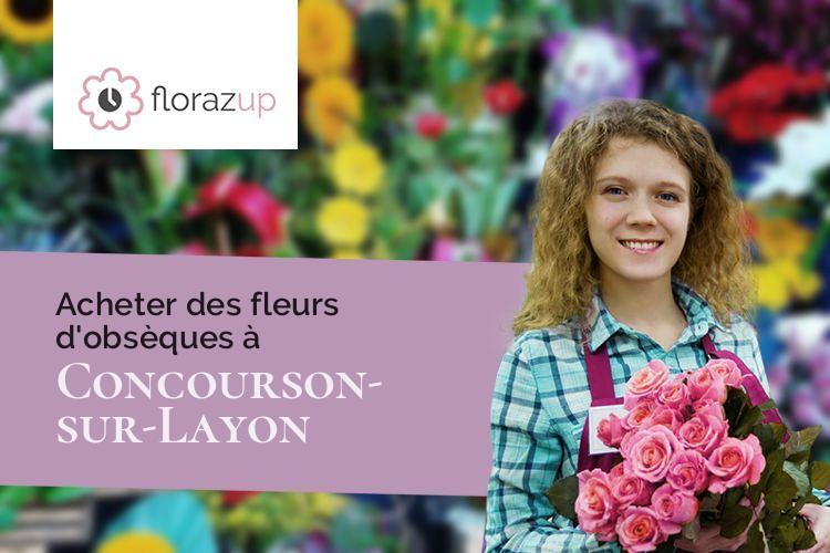gerbes de fleurs pour un deuil à Concourson-sur-Layon (Maine-et-Loire/49700)