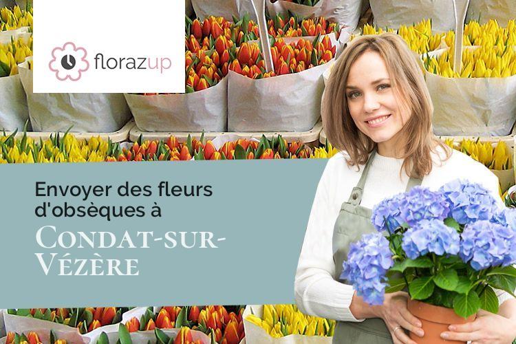 compositions de fleurs pour des obsèques à Condat-sur-Vézère (Dordogne/24570)