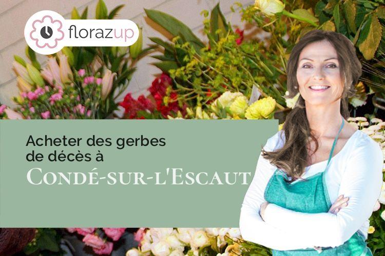 compositions de fleurs pour une crémation à Condé-sur-l'Escaut (Nord/59163)