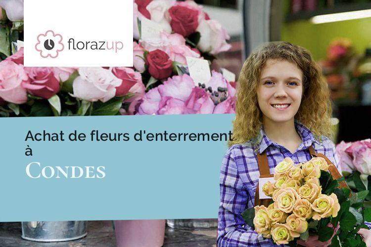 croix de fleurs pour un enterrement à Condes (Haute-Marne/52000)