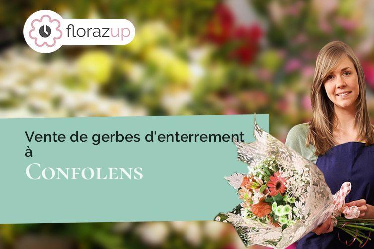 couronnes de fleurs pour une crémation à Confolens (Charente/16500)