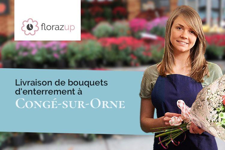 couronnes de fleurs pour un décès à Congé-sur-Orne (Sarthe/72290)