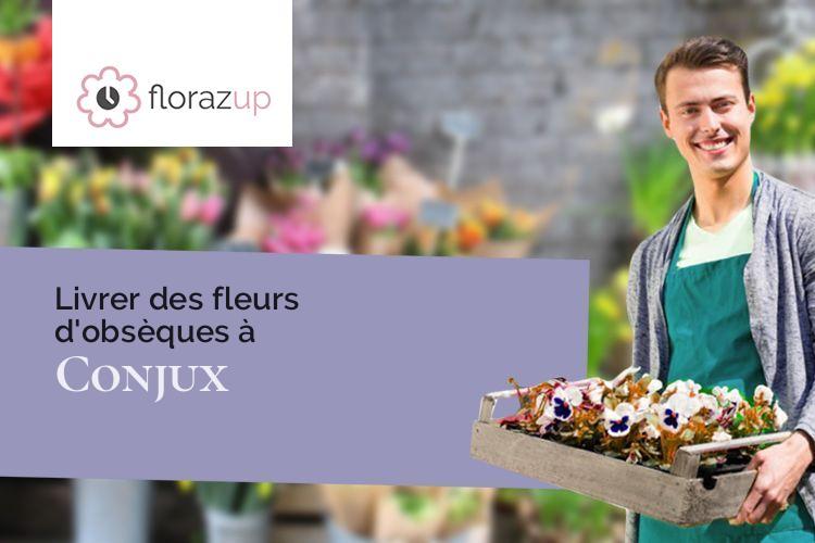 coeurs de fleurs pour un décès à Conjux (Savoie/73310)