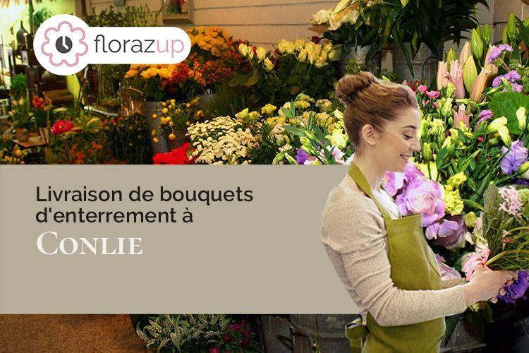 gerbes de fleurs pour des obsèques à Conlie (Sarthe/72240)