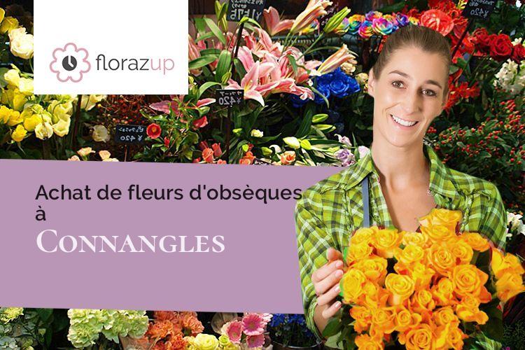 coeurs de fleurs pour un deuil à Connangles (Haute-Loire/43160)