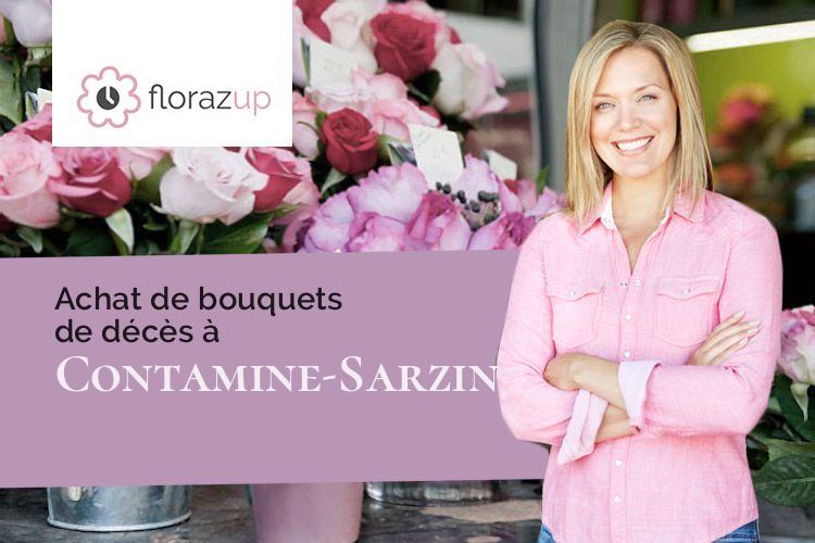 coeurs de fleurs pour un décès à Contamine-Sarzin (Haute-Savoie/74270)
