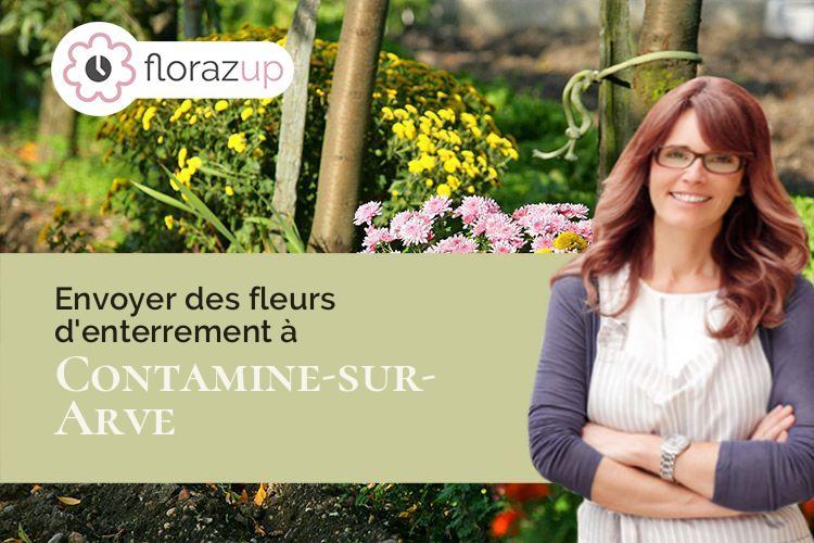 coupes de fleurs pour un décès à Contamine-sur-Arve (Haute-Savoie/74130)