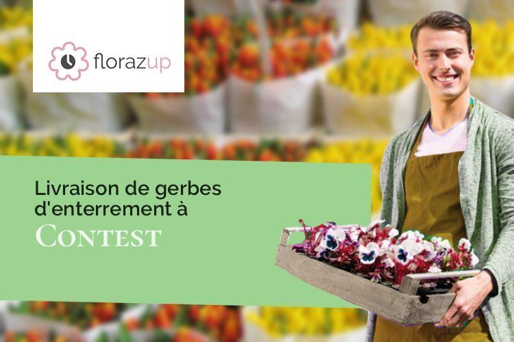 couronnes de fleurs pour une crémation à Contest (Mayenne/53100)