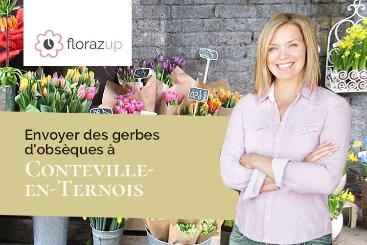coeurs de fleurs pour un décès à Conteville-en-Ternois (Pas-de-Calais/62130)