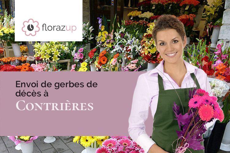 bouquets de fleurs pour une crémation à Contrières (Manche/50660)